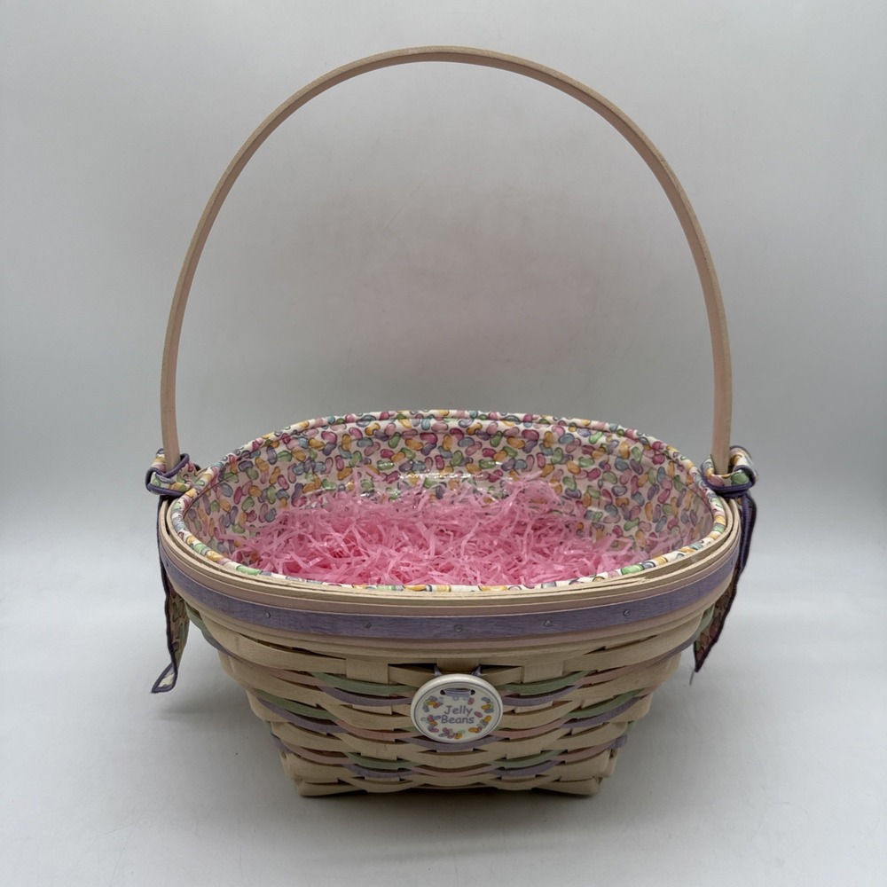 2000 LONGABERGER Easter Basket "Jelly Beans" Tie-On Century Celebration Basket